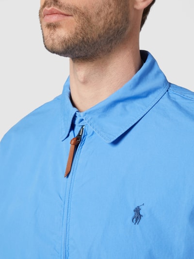 Polo Ralph Lauren Jacke mit Label-Stitching Hellblau 3