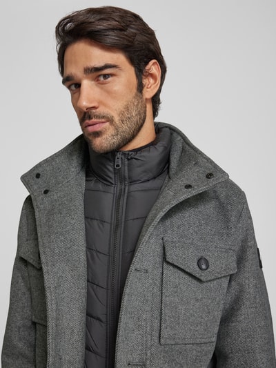 Tom Tailor Regular Fit Jacke mit Wolle Hellgrau 3