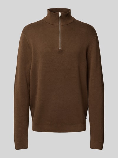 Jack & Jones Premium Troyer mit Label-Detail MOdell 'BLAMILANO' Anthrazit 2