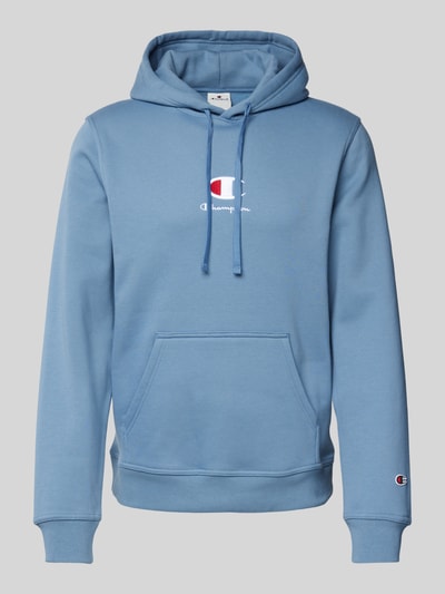 CHAMPION Bluza z kapturem z wyhaftowanym logo Niebieski 1