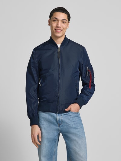 Alpha Industries Kurtka o kroju regular fit ze stójką Ciemnoniebieski 4