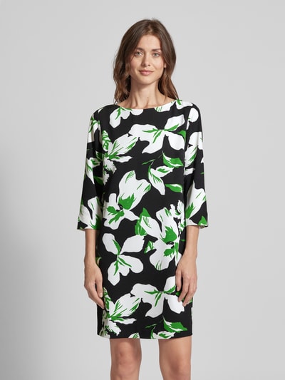 comma Mini-jurk met ronde hals Groen - 4