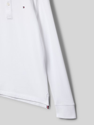 Tommy Hilfiger Teens Regular Fit Poloshirt aus reiner Baumwolle Weiss 2