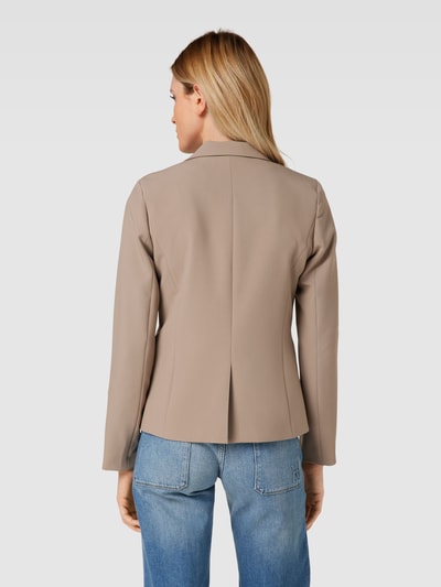 YAS Blazer met strookzakken, model 'BELLA' Beige - 5