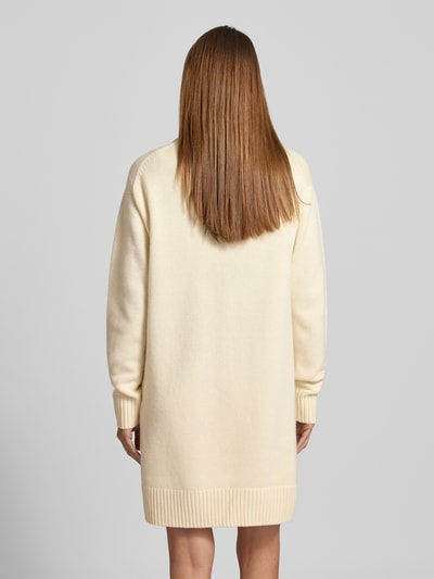 Polo Ralph Lauren Wollen jurk met logostitching Zand - 5