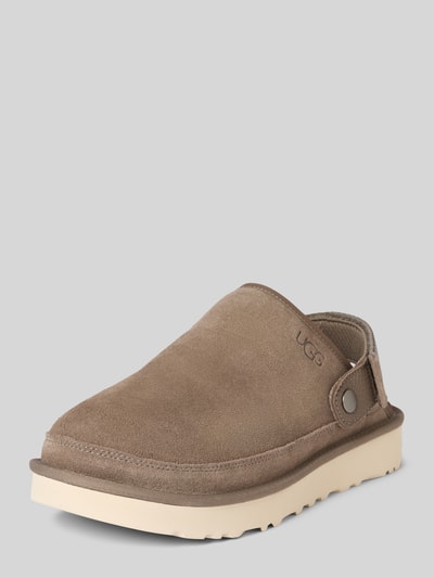 UGG Instappers met enkelband, model 'GOLDENCOAST CLOG II' Taupe - 1