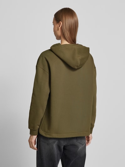 Smith and Soul Hoodie met labelstitching Olijfgroen - 5