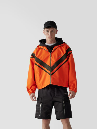 Khrisjoy Jacke mit Kontraststreifen Orange 4