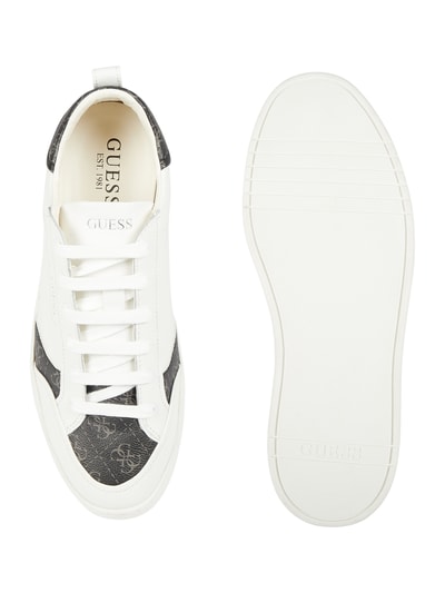 Guess Sneaker aus Leder  Weiss 4