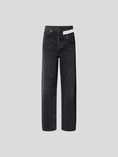 AGOLDE Jeans mit Cut Out Schwarz 2