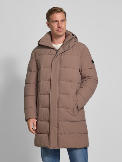 JOOP! Collection Steppmantel mit Eingrifftaschen Modell 'Winsten' Mittelbraun 4