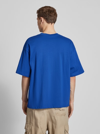 REVIEW Oversized T-Shirt mit geripptem Rundhalsausschnitt Royal 5