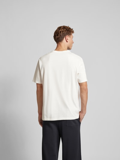 MAISON KITSUNE T-Shirt mit Label-Print Sand 5