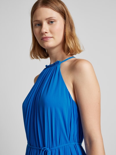 Ted Baker Maxi-jurk met plissévouwen, model 'HELYOS' Aquablauw - 3