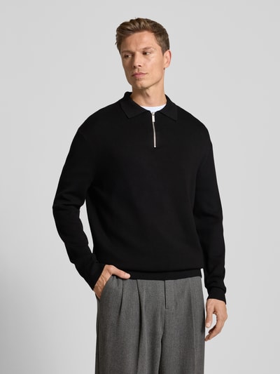 SELECTED HOMME Relaxed Fit Strickpullover aus Viskose-Mix Modell 'TELLER' Black 4