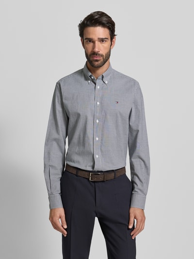 Tommy Hilfiger Regular fit zakelijk overhemd van puur katoen Marineblauw - 4