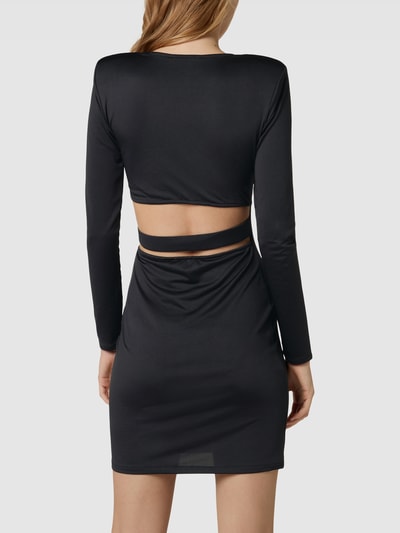 EDITED Minikleid mit Cut Out Modell 'Grit' Black 5