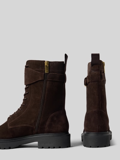GANT Schnürboots aus Rindsvelours mit Schnallenverschluss Dunkelbraun 2
