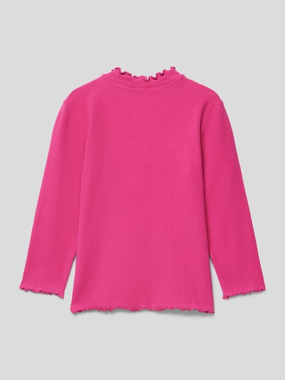 s.Oliver RED LABEL Longsleeve mit Muschelsaum Pink 3