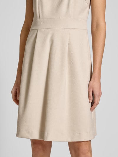 More & More Knielanges Kleid mit Strukturmuster Beige 3