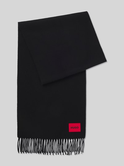 HUGO Schal aus Woll-Mix Modell 'JUSTER' Black 1