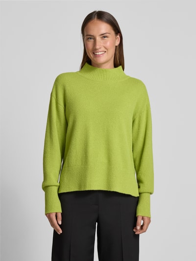 Betty Barclay Gebreide pullover met opstaande kraag Lindegroen - 4