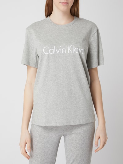 Calvin Klein Underwear T-Shirt mit Logo-Print Hellgrau 4