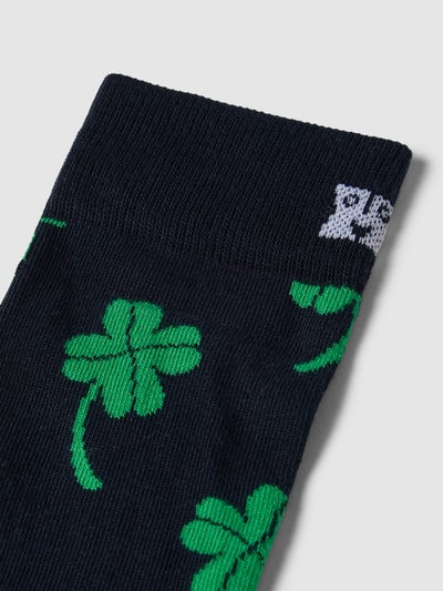 Happy Socks Skarpety ze wzorem na całej powierzchni model ‘Big Luck’ Ciemnoniebieski 2