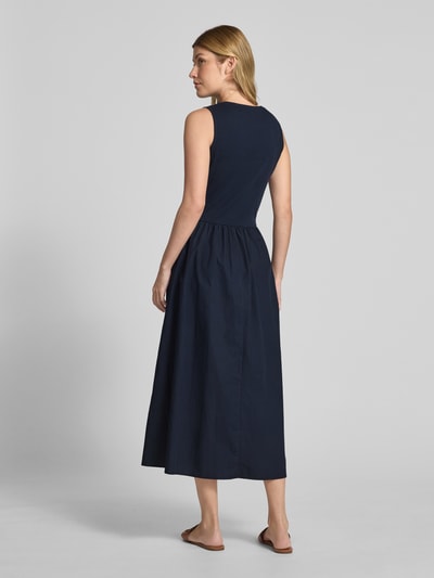 Christian Berg Woman Selection Sukienka midi z efektem prążkowania Granatowy 5