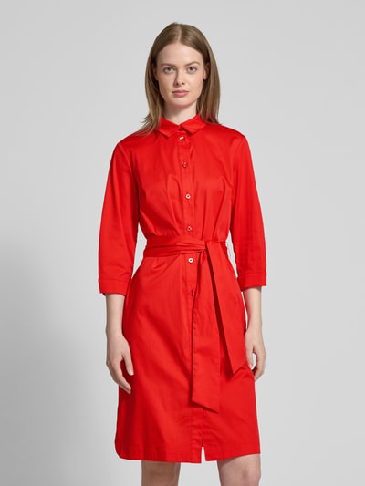 Betty Barclay Hemdblusenkleid mit Bindegürtel Rot 4