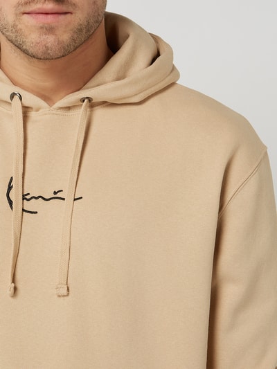 KARL KANI Hoodie mit Logo-Stickerei  Sand 3