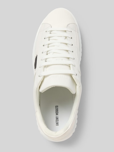 Antony Morato Ledersneaker mit Label-Applikation Weiss 3