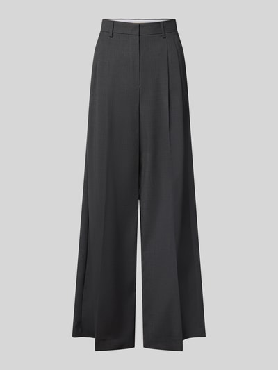 Weekend Max Mara Weite Hose aus reiner Schurwolle Modell 'ADELFI' Anthrazit 1