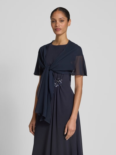 Christian Berg Cocktail Jack met ingewerkte zoom Marineblauw gemêleerd - 4