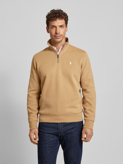 Polo Ralph Lauren Sweatshirt mit Stehkragen Camel 4