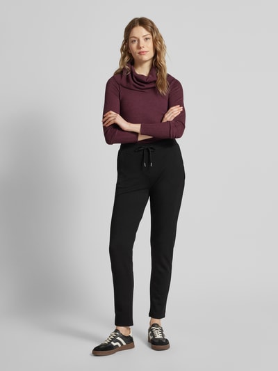 Soyaconcept Slim fit sweatpants met tunnelkoord, model 'BANU' Zwart - 1