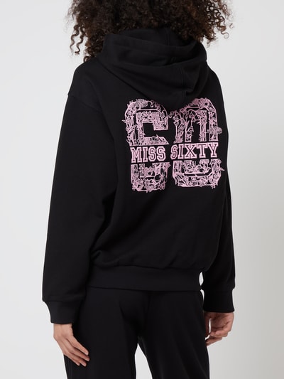 MISS SIXTY Hoodie met geborduurd logo  Zwart - 5