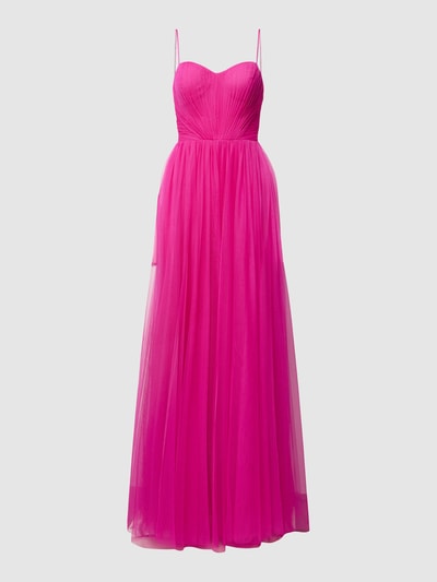 Vera Wang Bride Avondjurk met hartvormige hals, model 'VERNEN' Fuchsia - 2