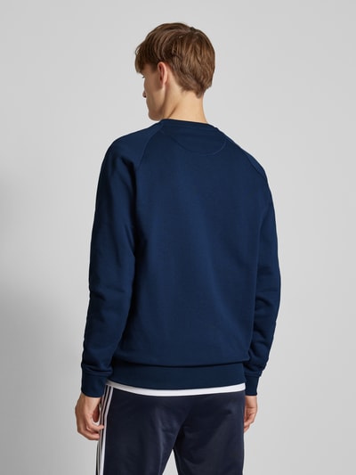 adidas Originals Sweatshirt met labelstitching, model 'ESS CREW' Marineblauw - 5