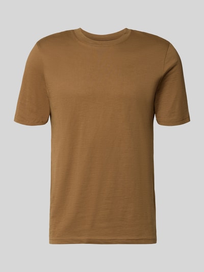 MCNEAL Regular Fit T-Shirt mit Rundhalsausschnitt Hellbraun 2