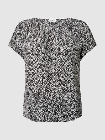 s.Oliver BLACK LABEL Blouseshirt met all-over motief  Wit - 2