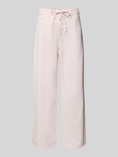 CAMBIO Baggy Jeans aus Lyocell-Mix mit Leinen-Anteil Hellrosa 2