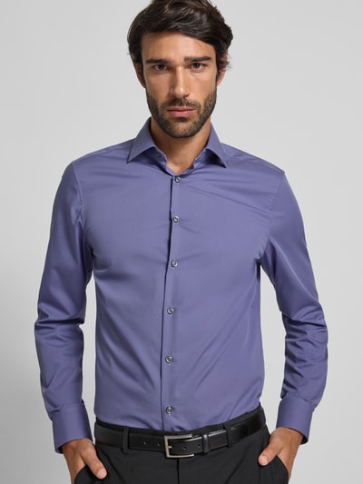 OLYMP Level Five Slim Fit Business-Hemd mit Kentkragen Flieder 3