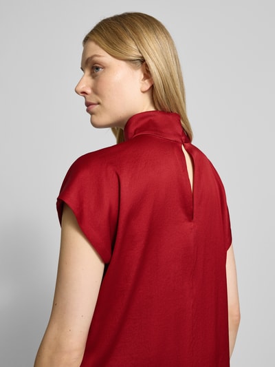 Drykorn Blouseshirt met opstaande kraag, model 'ALARIA' Roestrood - 3