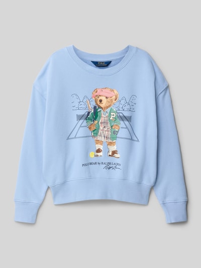 Polo Ralph Lauren Teens Sweatshirt met label- en motiefprint Bleu - 1