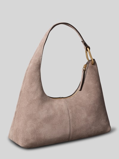 CK Calvin Klein Henkeltasche aus echtem Leder mit Label-Prägung Taupe 3