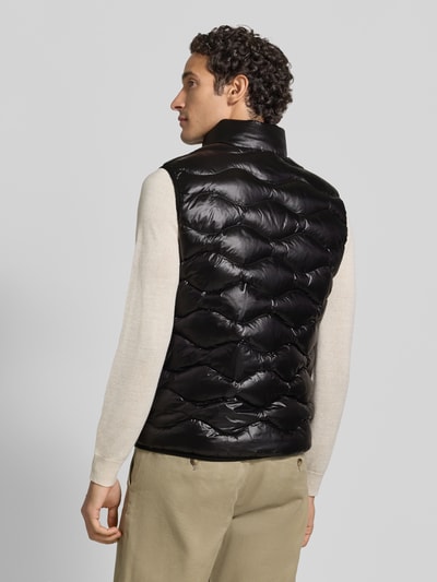 Blauer USA Steppweste mit Zweiwege-Reißverschluss Modell 'DANNY' Black 5
