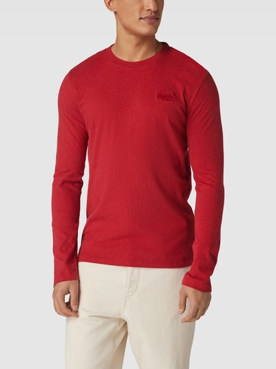 Superdry Longsleeve mit Logo-Stitching Rot 4
