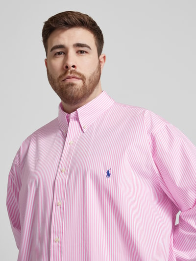 Polo Ralph Lauren Big & Tall PLUS SIZE vrijetijdsoverhemd met streepmotief Roze - 3