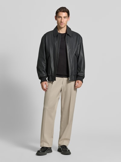 Christian Berg Men Longsleeve mit Rundhalsausschnitt Black 1